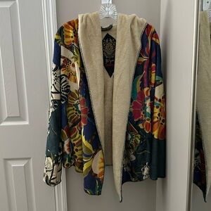 Johnny Was hooded cardigan